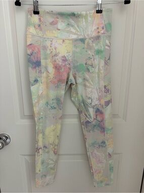 Victoria's Secret Pastel Floral Leggings - Mint, Peach, Lavender